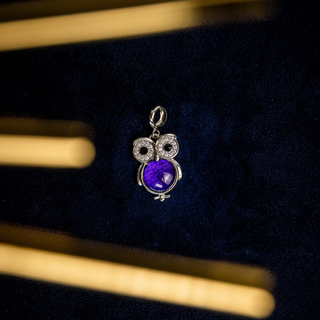 Swedish Meteorite - Owl Charm / Pendant