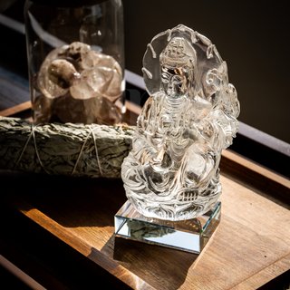 Crystal Guan Yin, 450g [Optical Clarity]