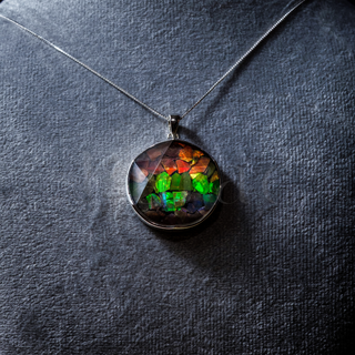 Mosaic Feng Shui Ammolite Pendant 26mm