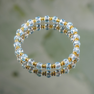 Luxe Sky Blue Topaz Stacker